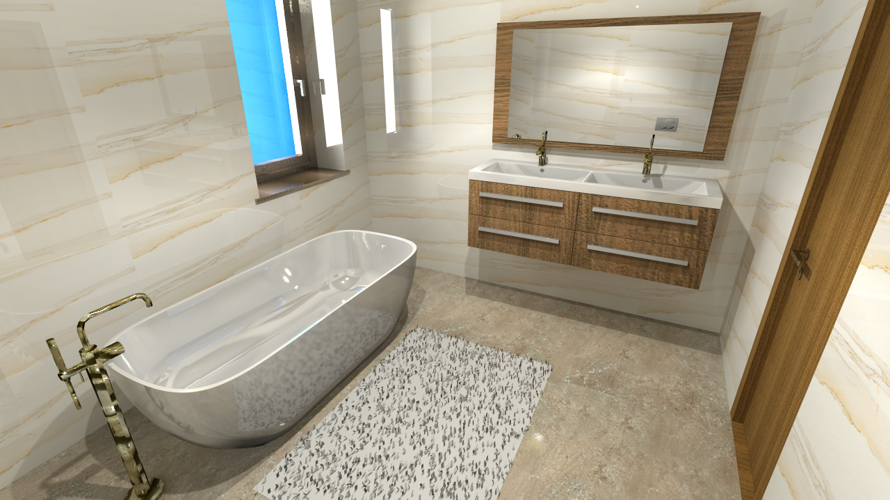 eladó új építésű okos lakások Rózsadombon fürdőszoba